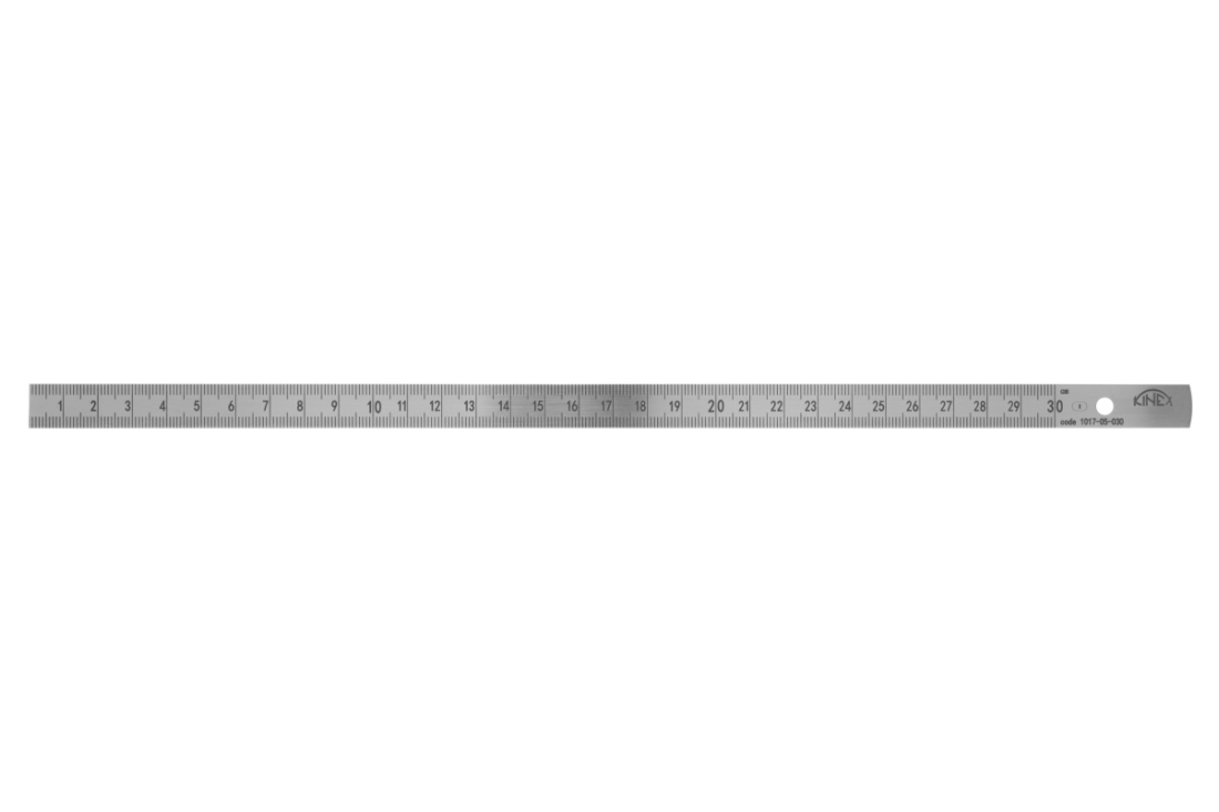 Měřítko ocelové ohebné KINEX 1000mm, TOP QUALITY, EC I 1017-05-100