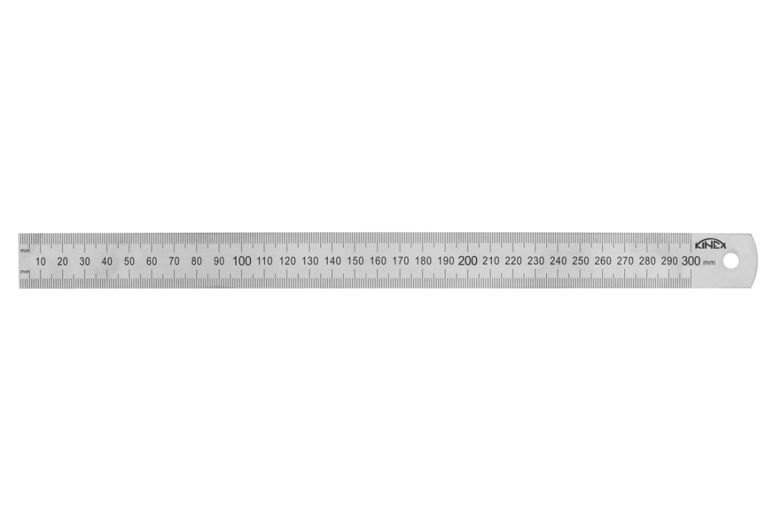 Měřítko ocelové tenké KINEX 1000mm 1024