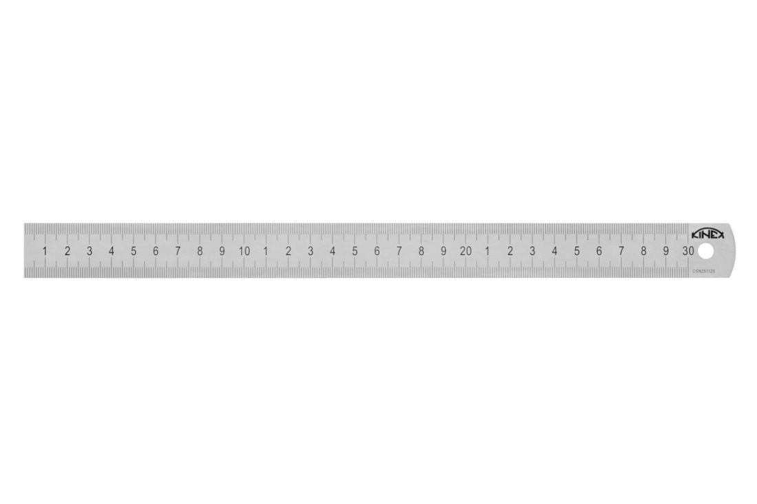 Měřítko ocelové tenké KINEX 2000mm 1026