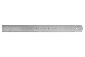 Měřítko ocelové tenké KINEX 500mm, stupnice zprava doleva, tř. př. 1, EC