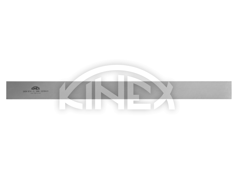 Kinex 1039-12-50 Precision Machinist Straight Edge 500 mm / 19 inch Stress Relieved Spring Steel DIN 874/1 Straight W/in 0.00047” Over Full Length