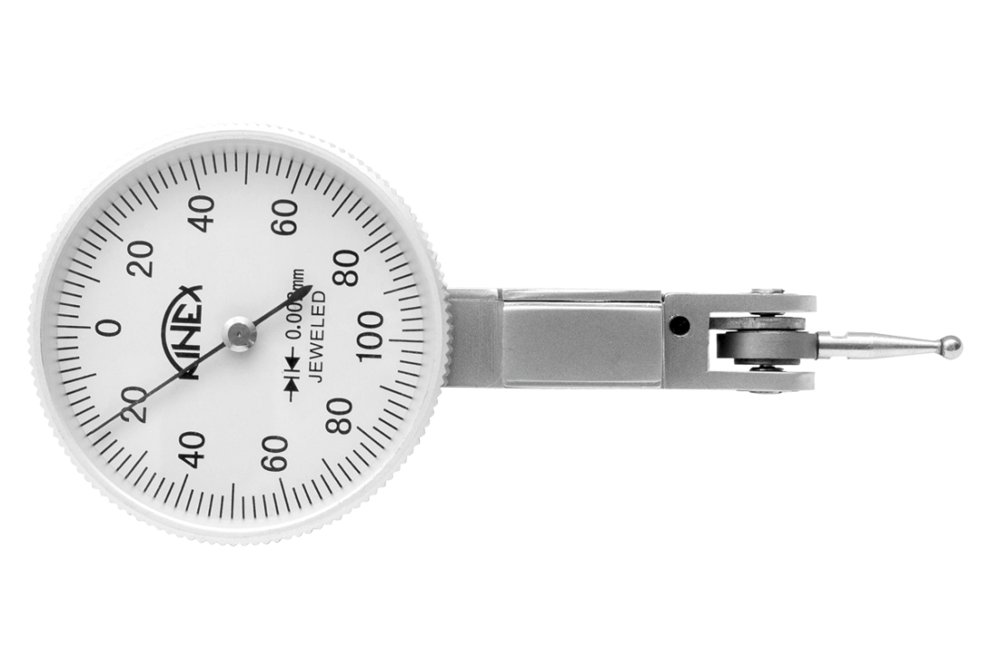 Úchylkoměr páčkový KINEX - horizontální (±0,8) 40/0,01mm 1156-02-010