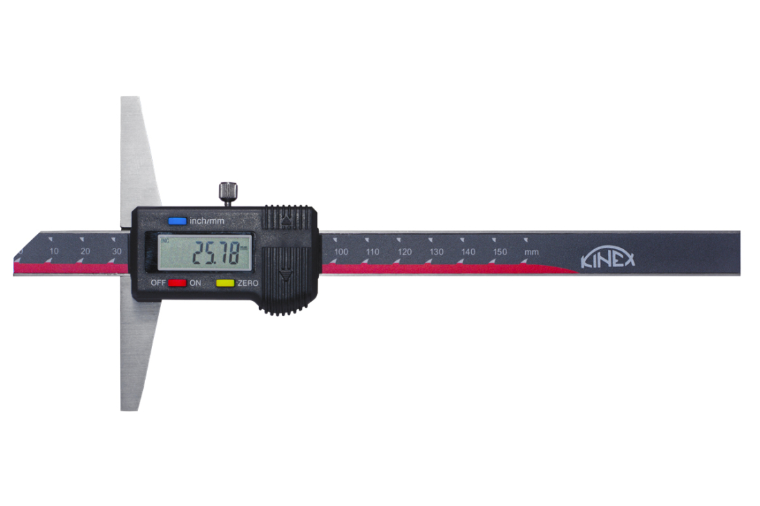 Hloubkoměr digitální bez nosu KINEX 800 mm, 0,01, DIN 862 2050-05-800