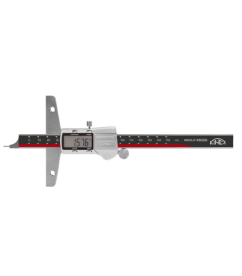 Digital Depth Caliper with Rounded Needle KINEX 150 mm, 0,01, DIN 862