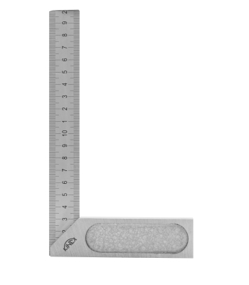 Úhelník s pružným ramenem a mm dělením - přesný KINEX 200x120 mm, ČSN 25 5133
