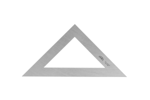 Trojúhelník kovový KINEX 250mm, 45°, 90°, ČSN 25 5162, ČSN 25 5163