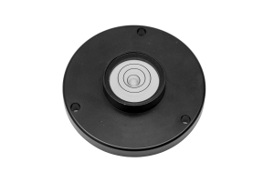 Kruhová libela KINEX s upevňovacími otvory pr.35mm - černá, hliník