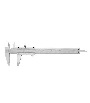 Vernier Caliper with Locking Screw and Depth Gauge 150 mm, 0,05 mm, mm+inch, CSN 25 1238, DIN 862