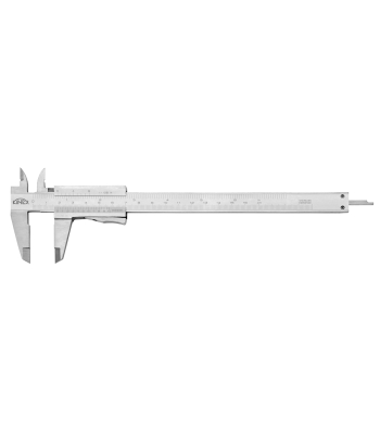 Vernier Caliper with Thumb lock and Depth Gauge KINEX 160 mm, 0,05 mm, mm+inch, monoblock, CSN 25 1238, DIN 862