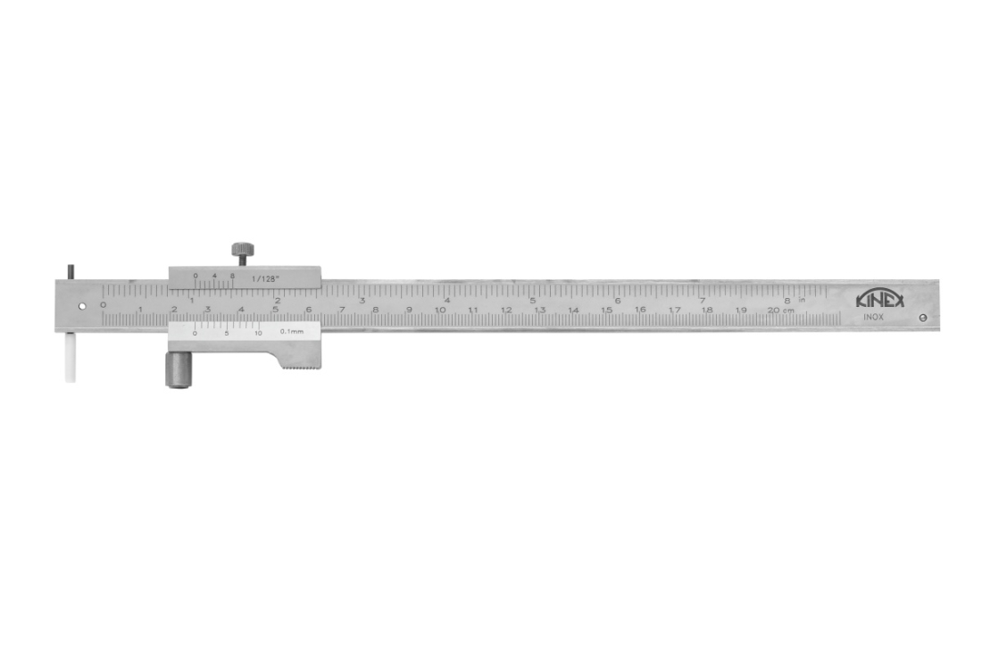 Posuvné měřítko rýsovací KINEX 200/40 mm - včetně náhradního hrotu 6005-50