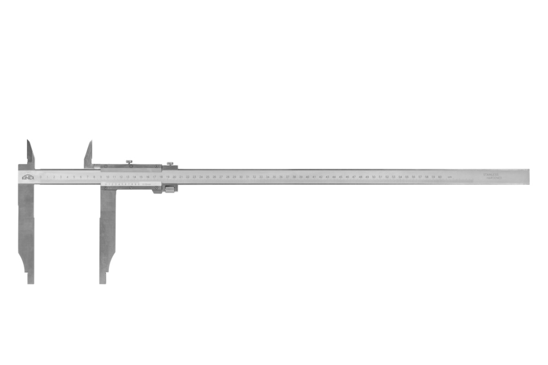 Posuvné měřítko s jemným stavěním KINEX 1000 mm, 150 mm, 0,02 mm, s horními noži, ČSN 25 1231, DIN 862 6022-32-150