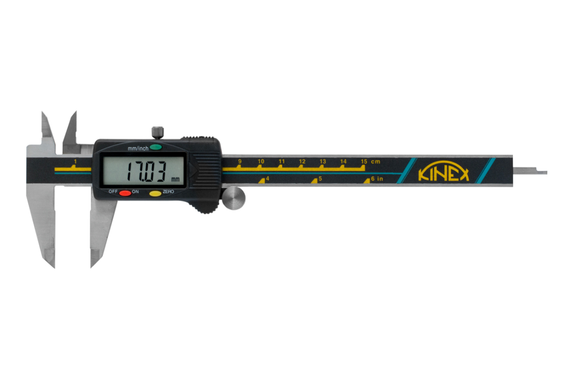 Digitální posuvné měřítko KINEX, 200 mm, DIN 862 6040-02-200