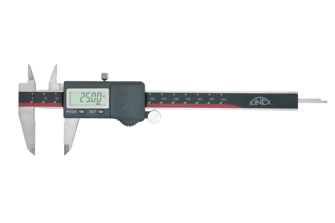 Digitální posuvné měřítko do vlhkého prostředí KINEX ABSOLUTE ZERO 300/60 mm, DIN 862, IP 67 6040-25-300