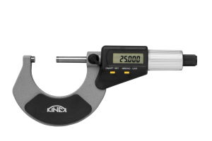 Digitální mikrometr třmenový KINEX 0-25 mm, 0,001mm, DIN 863, IP 65