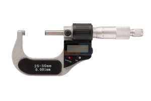 Digitální mikrometr třmenový KINEX 25-50 mm, 0,001mm, DIN 863, IP 65, II.jakost