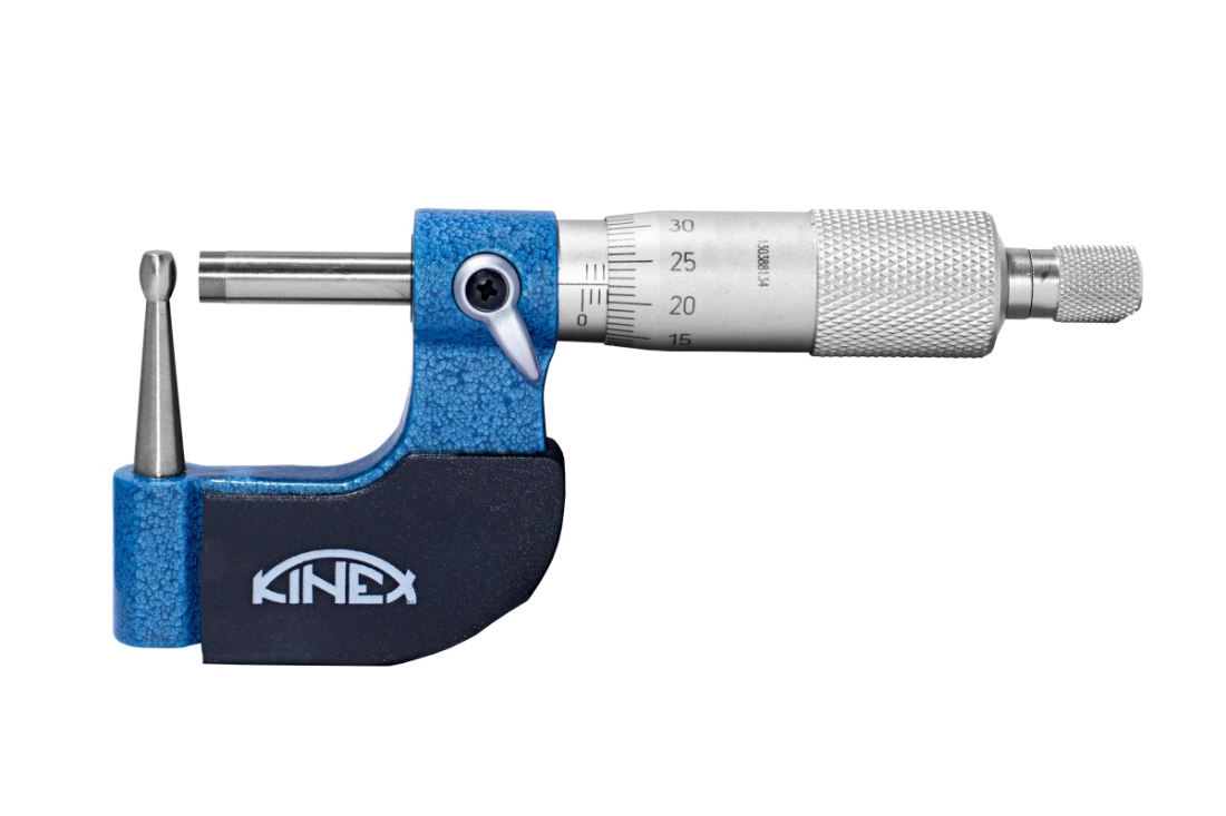 Mikrometr na trubky KINEX 0-25 mm, 0.01mm 7041