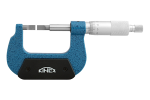 Mikrometr na zápichy KINEX 50-75 mm, 0.01mm, 0,75x6/6,5mm, přesnost ±0,005mm, DIN 863, IP 65