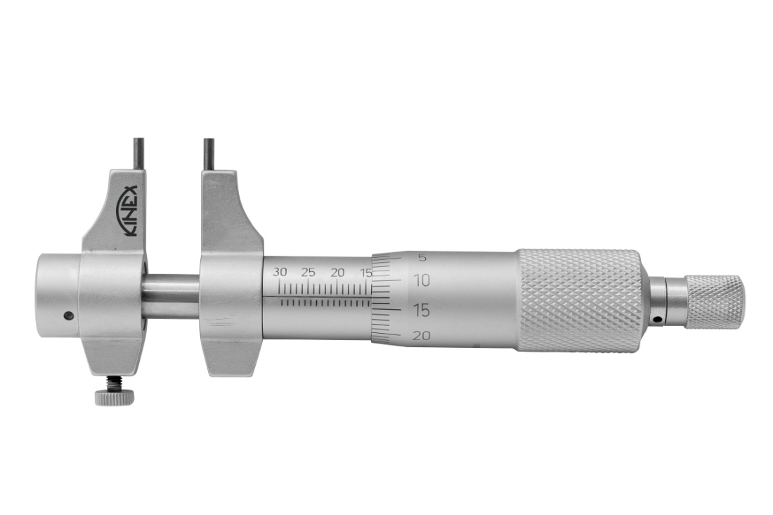Mikrometr dutinový dvoudotekový (dutinoměr) KINEX 5-30 mm, 0.01mm, ČSN 25 1430, DIN 863 7095