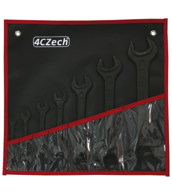 Wrench set 4CZECH 7 pcs, DIN 895 in a vinyl pouch (5,5x7 - 24x27mm) (4CZ-895-507A)