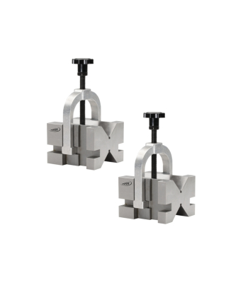 Double V-block (pairs) w. clamp, hardened 75x70x54, 5-50 mm (0524102)