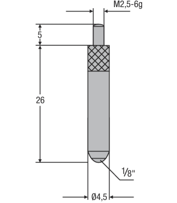 Measuring insert M 2.5 - Special Steel (0710168)
