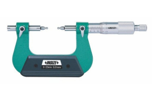 Mikrometr pro měření ozubených kol INSIZE 75-100/0,01 mm (3291-100)