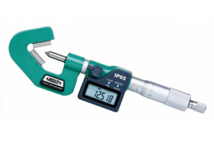 Digital V-Anvil Micrometer INSIZE 1-15mm/0.04-0.6