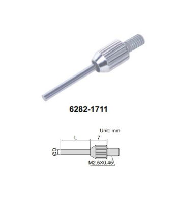 Needle Point INSIZE d=0,45mm, 3mm, Steel (6282-1701)