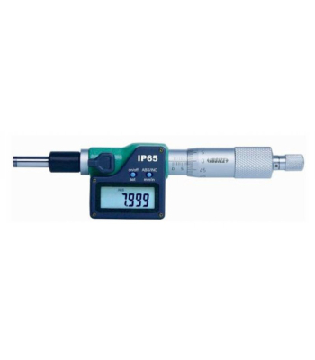 Digitální mikrometrická hlavice INSIZE 0-25 mm/0,001 mm, kulový, IP65 (6353-25WS)