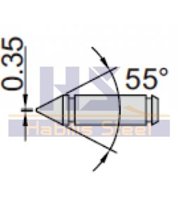 Měřící dotek klínový INSIZE 55° - pár (7392-T8)