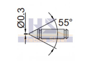 Měřící dotek se špičkou INSIZE 55° - pár (7392-T9)