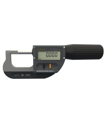 Micromètre numérique Sylvac S_Mike PRO Proximity, couteau 0,75 mm, 0-25 mm (803.0302.10)