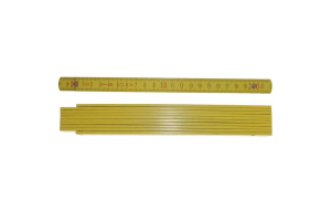STABILA 01304 - Metr skládací 2m dřevěný, barva žlutá, Serie 700, Typ 707