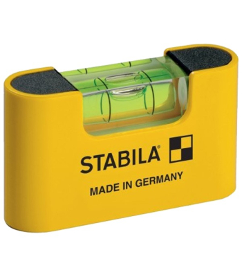STABILA 18114 - Vodováha kapesní Pocket Basic, základní typ pro nejčastější měření s klipem